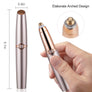 Portable Electric Eyebrow Hair Trimmer Shaver for Women & Men with LED Light - MekMart