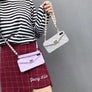 Chain lanyard bag type diagonal mobile phone case(Gift pearl chain)