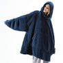 Oversized Microfiber & Sherpa Wearable Blanket