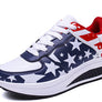 2020 autumn and winter new leather surface increased thick sole leisure travel running women's shoes