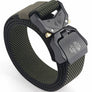 Military hikers equipped with heavy duty nylon frosted webbing with quick release tactical belt