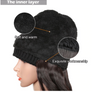 2 in 1 Long Curly Synthetic Hair Wig with Beanies - MekMart