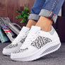 2020 autumn and winter new leather surface increased thick sole leisure travel running women's shoes