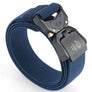 Military hikers equipped with heavy duty nylon frosted webbing with quick release tactical belt
