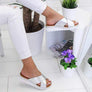 Summer Comfy Plain Peep Toe Casual Slippers