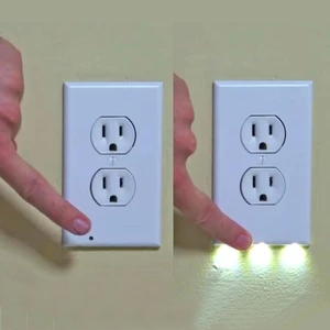 Outlet Wall Plate With LED Night Lights