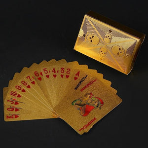 Luxury 24K Gold Foil Poker Playing Cards - MekMart