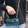Chain lanyard bag type diagonal mobile phone case(Gift pearl chain)