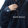 Oversized Microfiber & Sherpa Wearable Blanket