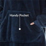 Oversized Microfiber & Sherpa Wearable Blanket
