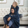Oversized Microfiber & Sherpa Wearable Blanket