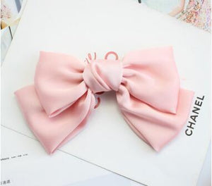 Beautiful Girls' Silk Bow Barrette Hair Clips - MekMart
