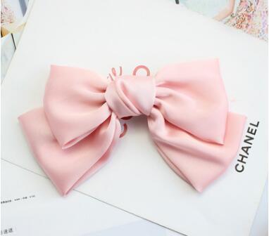Beautiful Girls' Silk Bow Barrette Hair Clips - MekMart