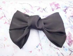 Beautiful Girls' Silk Bow Barrette Hair Clips - MekMart