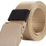 Military hikers equipped with heavy duty nylon frosted webbing with quick release tactical belt