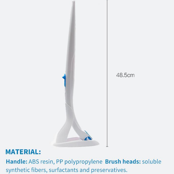 Disposable & Biodegradable Toilet Brush With Cleaning Fluid ，Toilet Cleaning System - MekMart