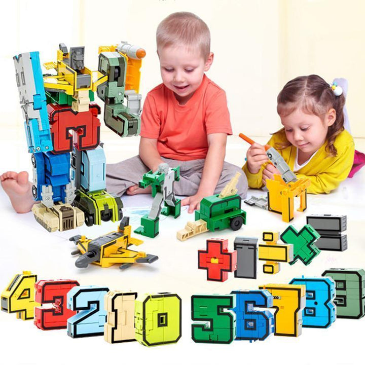 Kids Educational Number Robot & Transforming Toy - MekMart