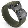Military hikers equipped with heavy duty nylon frosted webbing with quick release tactical belt