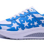 2020 autumn and winter new leather surface increased thick sole leisure travel running women's shoes