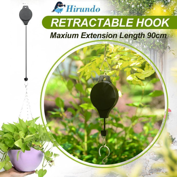 Hirundo Retractable Hook For Garden Baskets Pots, Birds Feeder - MekMart