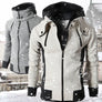 Men's winter outdoor windproof hooded thick casual jacket sweater