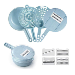 Four Blades Vegetable Slicer, Blue - MekMart