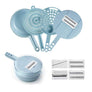 Four Blades Vegetable Slicer, Blue - MekMart