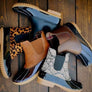 Women Waterproof Round-toe Leather Ankle Boots