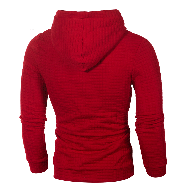 Men's oversized jacquard long-sleeved hooded sports sweatshirt jacket