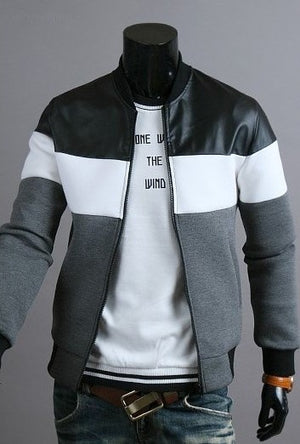 Windproof jacket in casual fashion stitching design