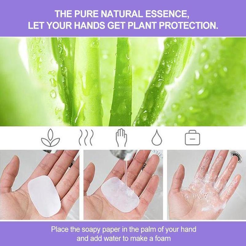 Portable Hand-Washing Paper 5 boxes（100PCS）