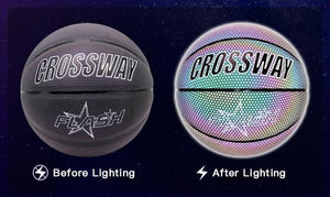 Holographic Technology Glowing Reflective Basketball - MekMart