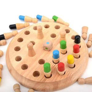 Wooden Memory Chess Game - MekMart