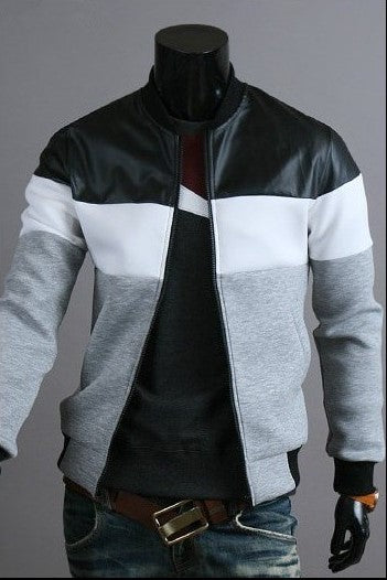 Windproof jacket in casual fashion stitching design