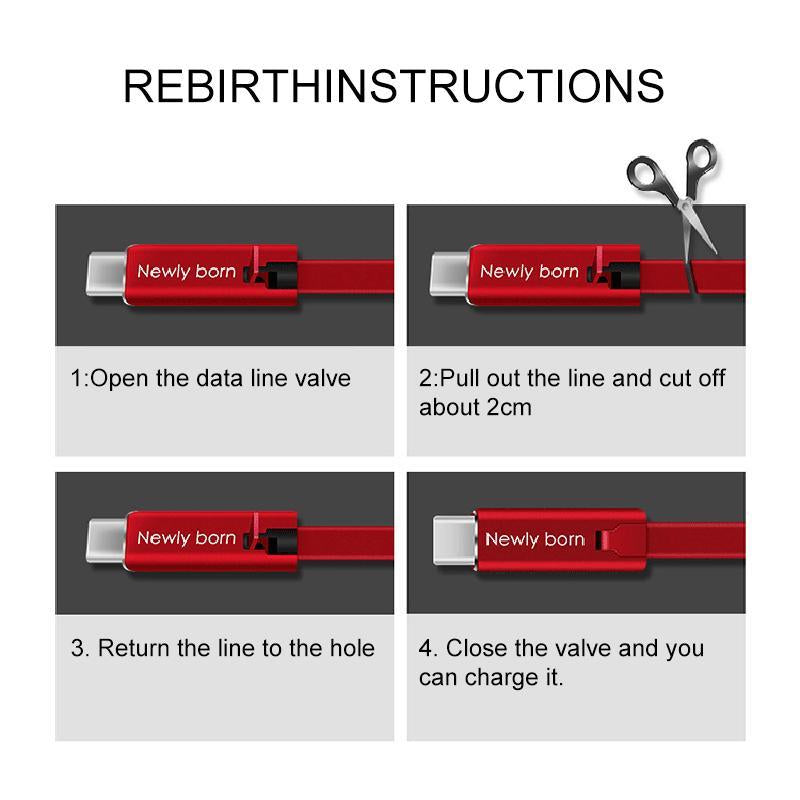 Quick Repairable Charger Data Cable - MekMart