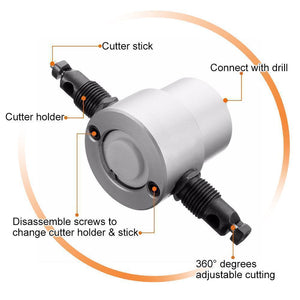 Domom Double Head Sheet Nibbler Metal Cutter - MekMart