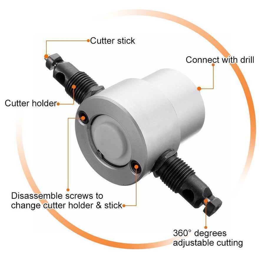 Domom Double Head Sheet Nibbler Metal Cutter - MekMart