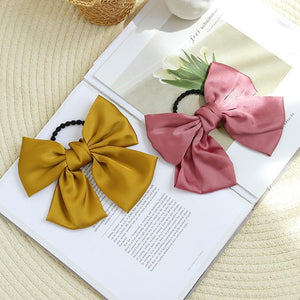 Beautiful Girls' Silk Bow Barrette Hair Clips - MekMart