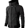 Men's winter outdoor windproof hooded thick casual jacket sweater