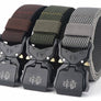 Military hikers equipped with heavy duty nylon frosted webbing with quick release tactical belt