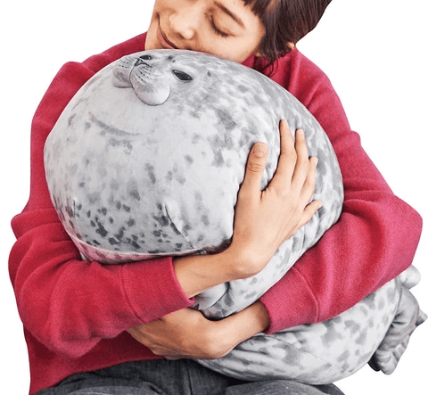 Fluffy Plush Seal Pillow - MekMart