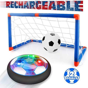 Upgraded LED Hover Soccer with 2 Goals for Kid's Indoor Playing - MekMart