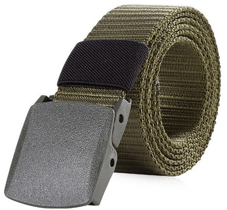 Military hikers equipped with heavy duty nylon frosted webbing with quick release tactical belt