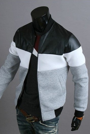 Windproof jacket in casual fashion stitching design