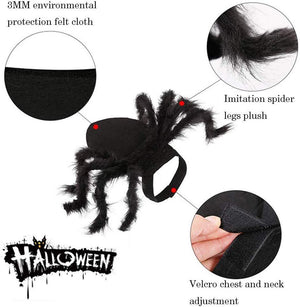 Spider Costume for Dogs and Cats，Halloween Party Dress Up - MekMart