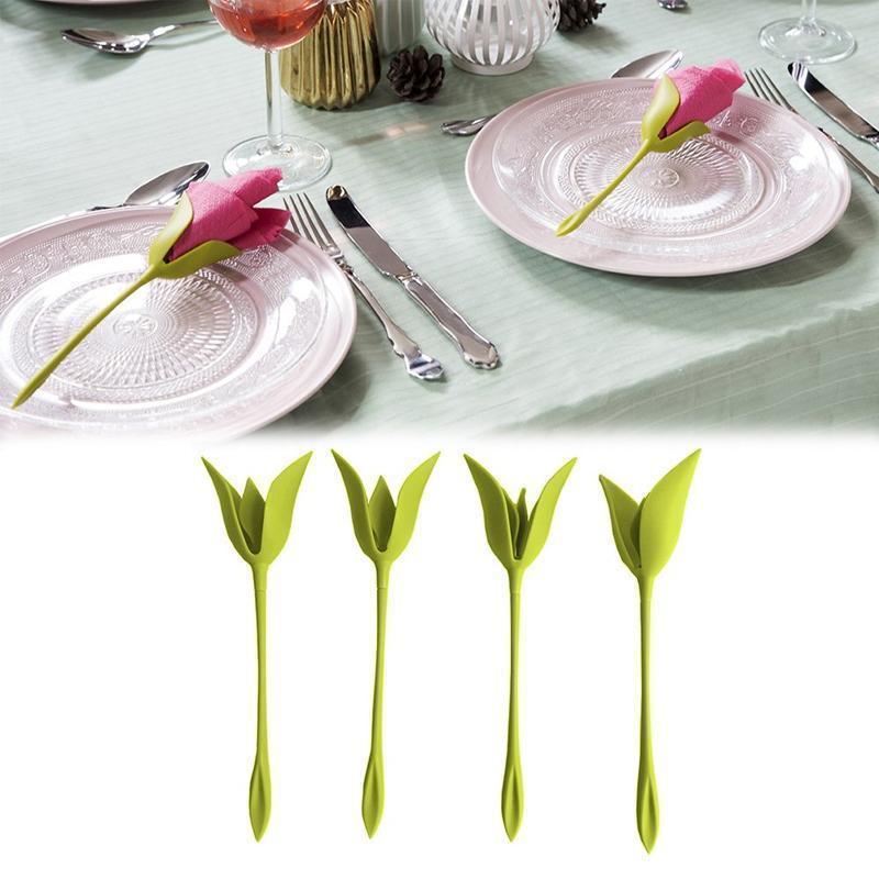 Bloom Napkin Holders For Tables (4 PCS) - MekMart