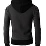 Men's winter outdoor windproof hooded thick casual jacket sweater