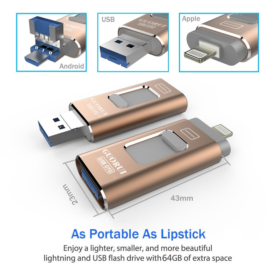 iFlash USB Drive for iPhone, iPad & Android - MekMart