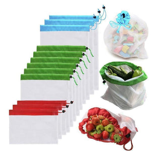 Ecological and Reusable Portable Bag, 12 Pieces. - MekMart