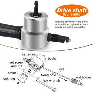 Domom Double Head Sheet Nibbler Metal Cutter - MekMart